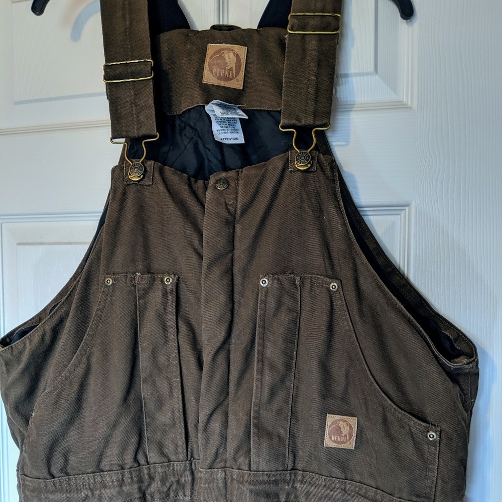 Berne men's XL Tall work insulated overalls